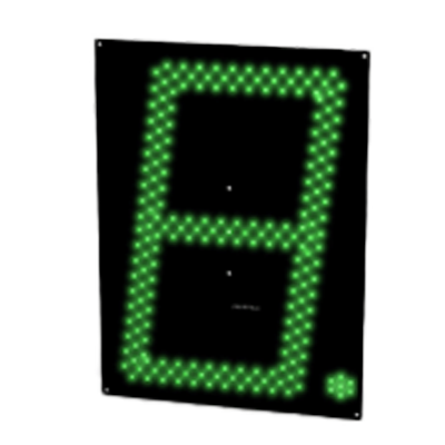 7セグメント 単体 保護抵抗内蔵 HBL-S300CHPG (CW) 24V-ハービー電子株式会社