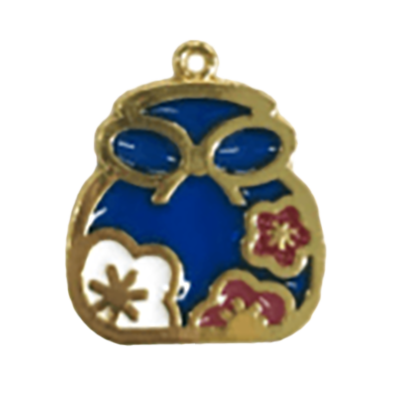 水引・木製品・パーツ ステンドグラスチャーム 巾着-株式会社イグチ