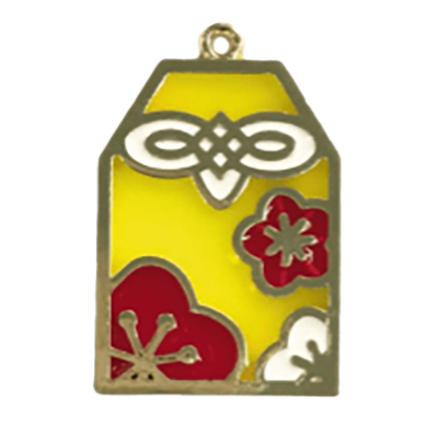 水引・木製品・パーツ ステンドグラスチャーム 御守-株式会社イグチ