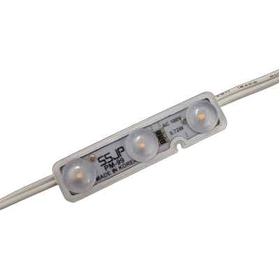 中型チャンネル文字に最適。トランス不要で設置が簡単。屋内間接照明 AC100VLEDモジュール PM99-SSLIGHTJAPAN株式会社