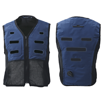 水と風の力で身体を守る暑熱対策ウェア 腹部を冷やさずさらに軽量化 スリークォーターズアクアウォーターベスト-東洋物産株式会社