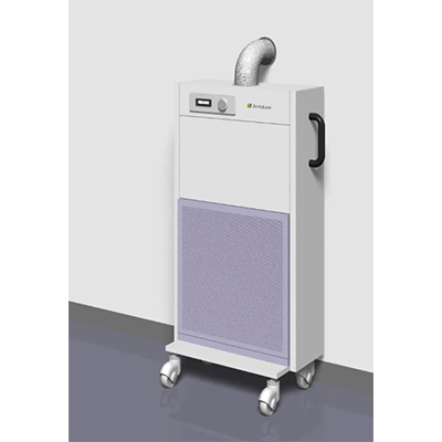 室内の空気を屋外に排気 陰圧排気HEPAフィルターユニット (小型) AR-NPE-5FU (Q5CMM)-株式会社アルモルーチェ