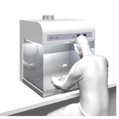 前面開放仕様の卓上型ドラフト装置 マルチフード (マルチフード (エアーカーテンタイプ) )-株式会社アルモルーチェ