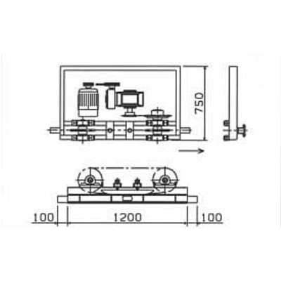 トロリーコンベア KZ-5型 駆動装置-片山興産株式会社