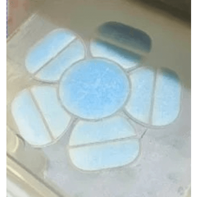 作業用品 アイスヘッドパッド「冷花」〈ブルー〉-株式会社だいこく