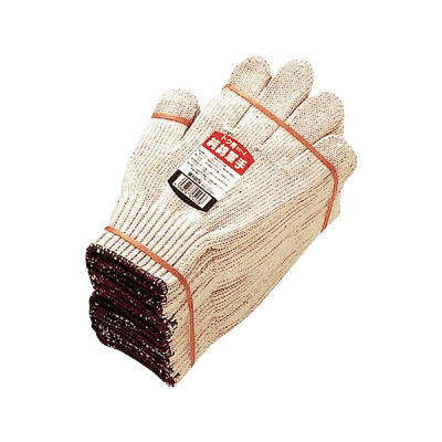 軍手 (カラー・純綿・合成繊維) 得々 純綿ゴム入り軍手-株式会社だいこく