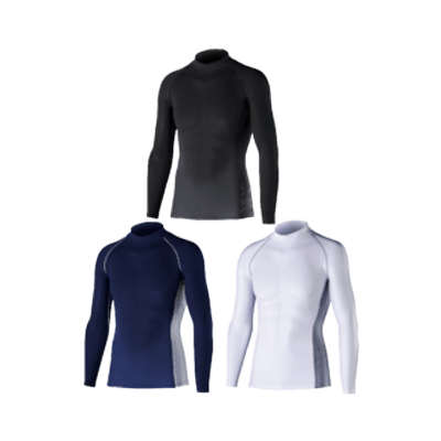 ワーキングウェア BT冷感・消臭パワーストレッチ 長袖バックハイネックシャツ-株式会社だいこく