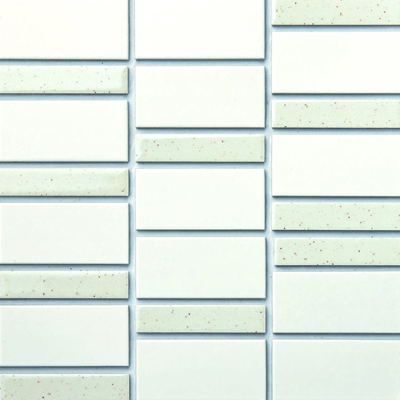 内装壁 マット釉とブライト釉を組み合わせたタイル ウルタ-株式会社Thic