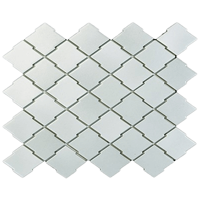 内装壁 織部焼で多く見られる松皮菱をモチーフにしたタイル 松皮-株式会社Thic