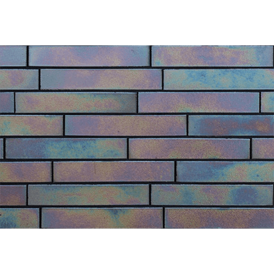 外装壁タイル いぶし銀のような光沢のスモーキーと虹色を再現したオーロラ 残光-株式会社Thic