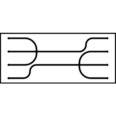 マイクロ化学チップ スタンダードチップ 十字 (合流部絞り付き) ICC-DR35-マイクロ化学技研株式会社