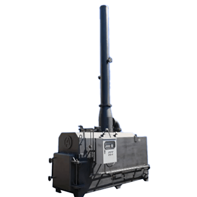 環境を守る。小型高性能焼却炉 高温燃焼システム ACE.05型焼却炉-朝田ケミカル株式会社