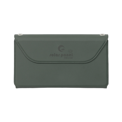 18W ソーラーパネル レザ-調デザイン 6つ折り USB type-C充電 TYH-L18M-株式会社グッド・グッズ