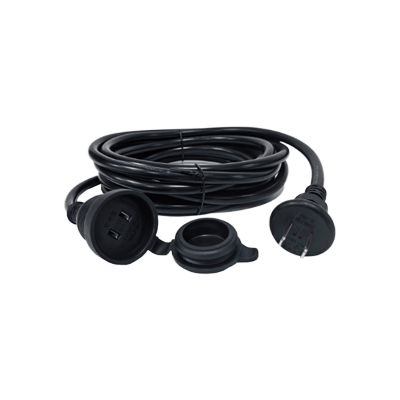 投光器用 5M延長コード 2芯 防雨型 キャップ付 屋内外兼用 CT2-5M-株式会社グッド・グッズ