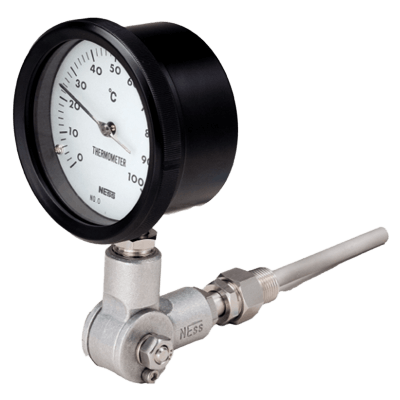 プラント関連機器 温度計・温度スイッチ 液体・ガス充満式温度計直結 角度自在／首振タイプ SANA 角度自在・首振 (IP66)-ネステック株式会社