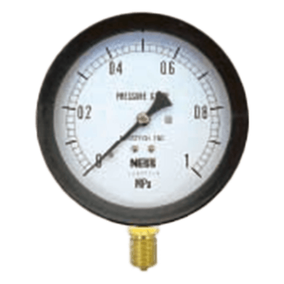 空調設備関連機器 圧力計 C型ブルドン圧力計直結型 P201 下部取出 (屋内用)-ネステック株式会社