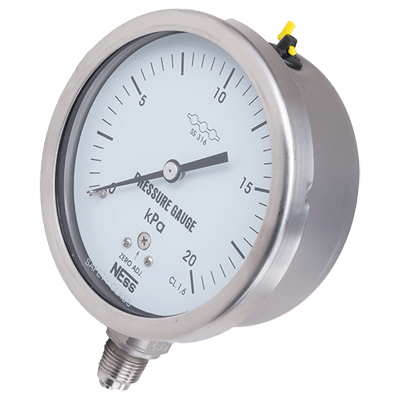 プラント関連機器 微圧計 カプセル式微圧計 直結型 PC-SUNS A型/立型 (IP65)-ネステック株式会社