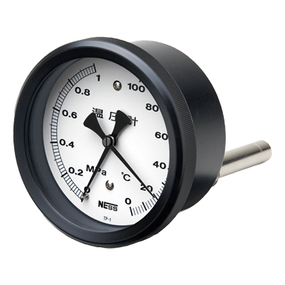 空調設備関連機器 温圧計 液体充満式温圧計直結型 TP-L 背面取出 (IP66)-ネステック株式会社