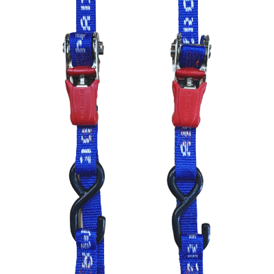 ガレージ・トランポ オートバイ用 ラチェット式 タイダウンベルト-株式会社ヤザワ