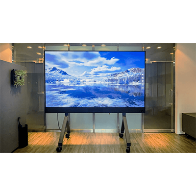 自立するLEDビジョン CaLED (MIN-TV) 108インチ-フラクト株式会社