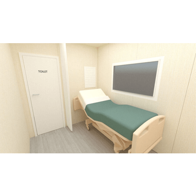 発熱外来・PCR検査室・病床・待機ステーションに、陰圧設備内蔵の医療用コンテナ モバイルクリニック 病床タイプ-FOREMOST株式会社