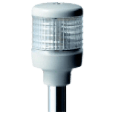 光と音声で危険を回避 コーションライト"安全くん" 回転灯シリーズ 一灯多色LED表示灯 φ60 レインボーライト ポール取付タイプ-株式会社熊井製作所