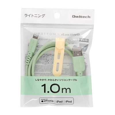 しなやかで、やわらかいUSB Type-A to Lightning シリコンケーブル CS-SLALシリーズ CS-SLAL100-PS-株式会社オウルテック