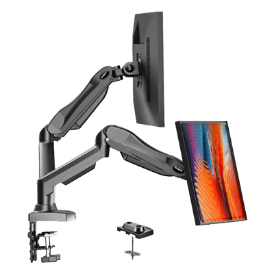 モニターアーム デュアルガススプリング式 13～30インチ対応 HNDS31B-株式会社オウルテック