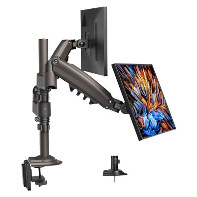 モニターアーム デュアルガススプリング式 13～32インチ対応 HNDS32G-株式会社オウルテック