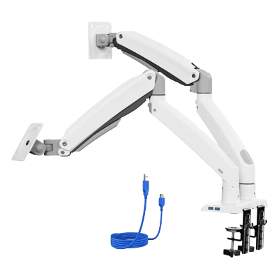 モニターアーム デュアルガススプリング式 13～35インチ対応 HNDS33W-株式会社オウルテック