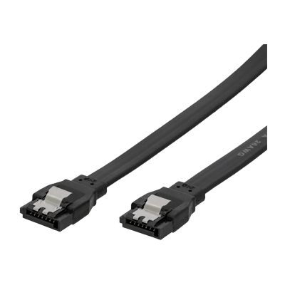 シリアルATA3ケーブル ストレートコネクター ラッチ付き 50cmブラック OWL-SATA3SS50-BK-株式会社オウルテック