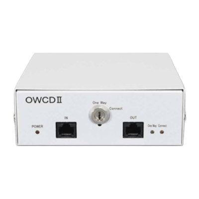 イーサネット通信を物理的に片方向に制限 簡単明快セキュリティ データダイオード OWCD-株式会社ベルチャイルド
