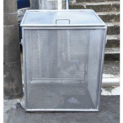 獣害対策 折り畳み式カラス避けゴミBOX-植平工業株式会社