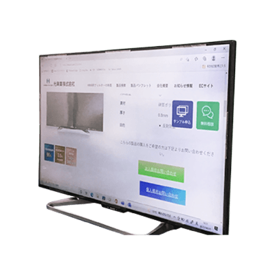 大型テレビ用保護フィルター フレームあり大型TV用透明度の高いハーフグレア反射防止 PHTP-TV-光興業株式会社