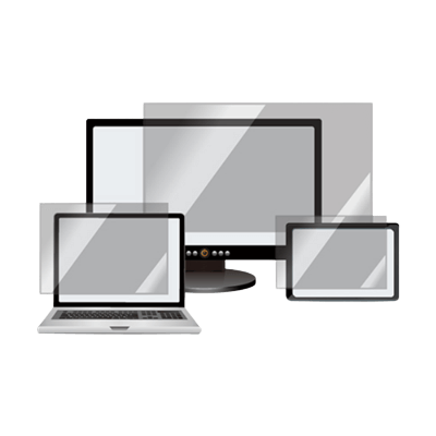 のぞき見防止フィルター 抗菌・抗ウイルス (着脱可テープ式・マグネット式 (一部) ) LNAVシリーズ-光興業株式会社