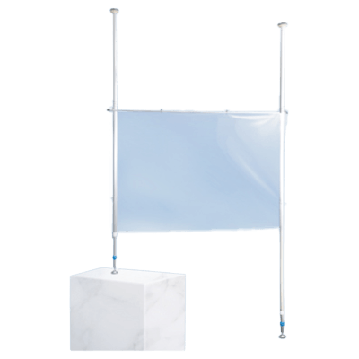 感染防止対策用スクリーン 突っ張りポール型スクリーン-株式会社スミタ