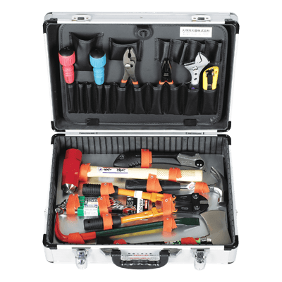 救助工具格納箱 レスキュー工具セット (アルミトランク式)-大塚消火器株式会社