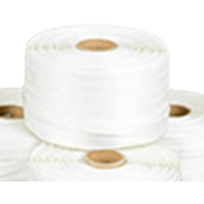 ポリエステル製ヒモ 圧縮梱包機用結束ヒモ パワーストラップ (13mm幅)-エコスタッフ・ジャパン株式会社