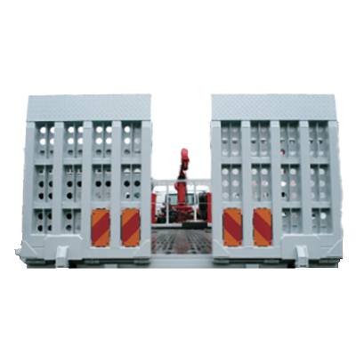 油圧ゲート 左右分割タイプ-フジタ自動車工業株式会社