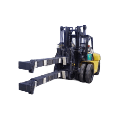 フォークリフト用特定業界向けアタッチメント コンクリート2次製品 フリュームクランプ-山川エンジニアリング株式会社