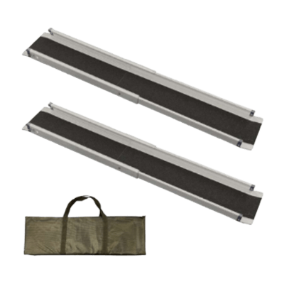 どこでもバリアフリー 2段階伸縮軽量簡易設置スロープ-株式会社フェニックス商事