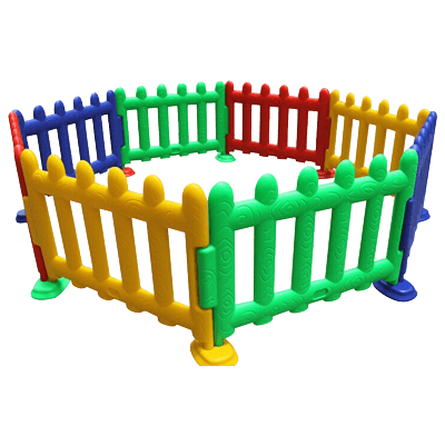 フェンス (遊具用)　4色8枚　台座セット-北日本通信工業株式会社