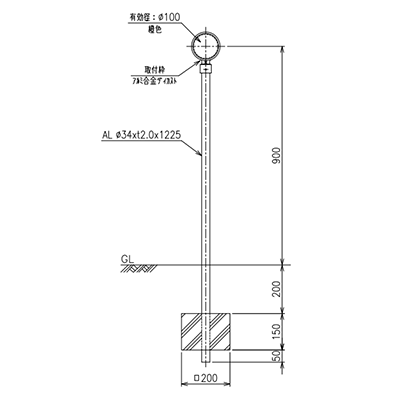 高速道路用デリネーター標準タイプ (旧仕様) D (中分用一眼式) シリーズ-株式会社カシムラ