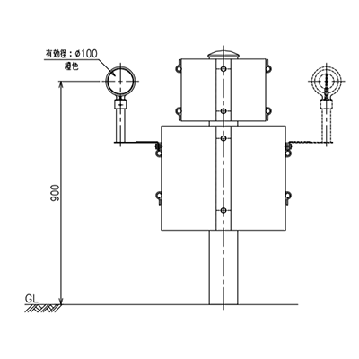 高速道路用デリネーターガードケーブル用 ガードケーブル差込式-株式会社カシムラ