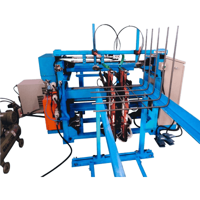 鉄筋加工装置 段取り鉄筋ユニットエ法に最適 スターラップ溶接機 電極点数6-株式会社トムテック