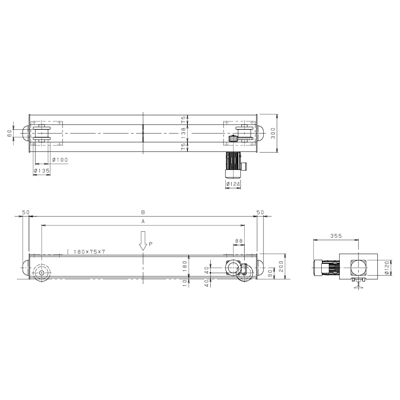 ホイストクレーン用サドル トップランニング形クレーンサドル 軌条レールタイプ TCS-10CN-株式会社神内電機製作所