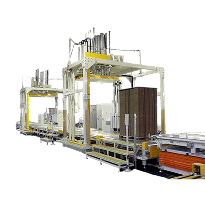 パレット梱包ライン-山田機械工業株式会社