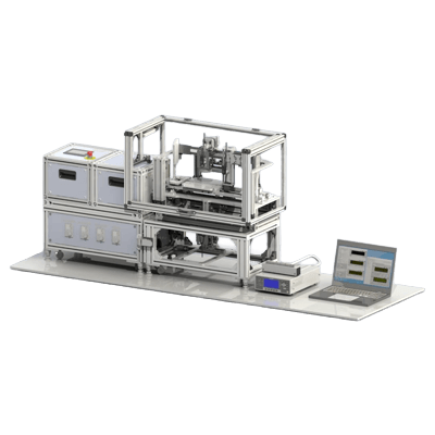 クラムシェル型屈曲＆カメラシステム Y'sBlock折り曲げ試験機3点カメラ撮像システム DR11MR4-CS-Cam-MIA-ユアサシステム機器株式会社