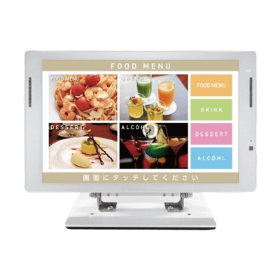 すぐに使いこなせる クラウド型サイネージ配信サービス Super POP Cloud 電子POP タッチパネルモデル 10.1インチ-市川甚商事株式会社