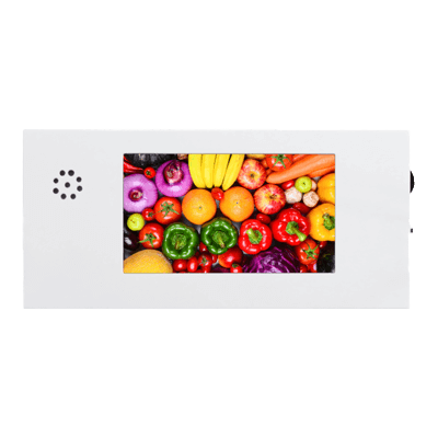 すぐに使いこなせる クラウド型サイネージ配信サービス Super POP Cloud 電子POP 紙製モデル 4.3インチ-市川甚商事株式会社